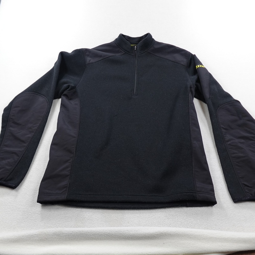 Klim Yukon Pullover Jacket Mens Medium Black Riding 1/4 Zip Polartec Thermal Pro
